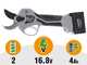 Blackstone GPX 32 - S&eacute;cateur &eacute;lectrique - 2 x 16.8 V 2 Ah - Diam&egrave;tre de coupe 32 mm