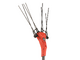 Blue Bird Olimpo 24-56 AT - Peigne vibreur &eacute;lectrique 225/310 cm &agrave; batterie au lithium 3 x 21 V 5 Ah - Perche t&eacute;lescopique en carbone