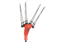 Blue Bird Olimpo 24-56 AT - Peigne vibreur &eacute;lectrique 225/310 cm &agrave; batterie au lithium 3 x 21 V 5 Ah - Perche t&eacute;lescopique en carbone