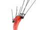 Blue Bird Olimpo 24-56 AT - Peigne vibreur &eacute;lectrique 225/310 cm &agrave; batterie au lithium 3 x 21 V 5 Ah - Perche t&eacute;lescopique en carbone