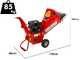 GeoTech-Pro PCS70L - Broyeur de branche thermique professionnel  - Moteur Loncin 7 CV