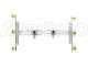 Couple de rampes inox de d&eacute;sherbage avec Jets papillon laiton 3+3 &eacute;quip&eacute; de supports INOX