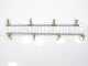 Couple de rampes inox de d&eacute;sherbage &agrave; Jets papillon laiton 4+4 &eacute;quip&eacute; de supports INOX