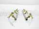 Couple de rampes inox de d&eacute;sherbage &agrave; Jets papillon laiton 4+4 &eacute;quip&eacute; de supports INOX
