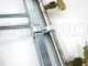 Couple de rampes inox de d&eacute;sherbage &agrave; Jets papillon laiton 4+4 &eacute;quip&eacute; de supports INOX
