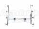 Couple de rampes inox de d&eacute;sherbage &agrave; Jets papillon laiton 4+4 &eacute;quip&eacute; de supports INOX
