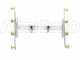 Couple de rampes inox de d&eacute;sherbage &agrave; Jets papillon laiton 4+4 &eacute;quip&eacute; de supports INOX