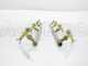 Couple de rampes inox de d&eacute;sherbage &agrave; Jets papillon laiton 4+4 &eacute;quip&eacute; de supports INOX