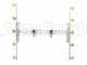 Couple de rampes inox de d&eacute;sherbage &agrave; jets papillon laiton 5+5 &eacute;quip&eacute; de supports INOX