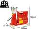 GeoTech Pro EWPM200T - Presse &agrave; pellets Triphas&eacute;e - Fabrication de pellets pour le chauffage