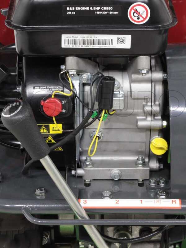 Brouette &agrave; moteur GeoTech GeoPorter 330E BS B&amp;S CR950, benne extensible - charge 300 kg