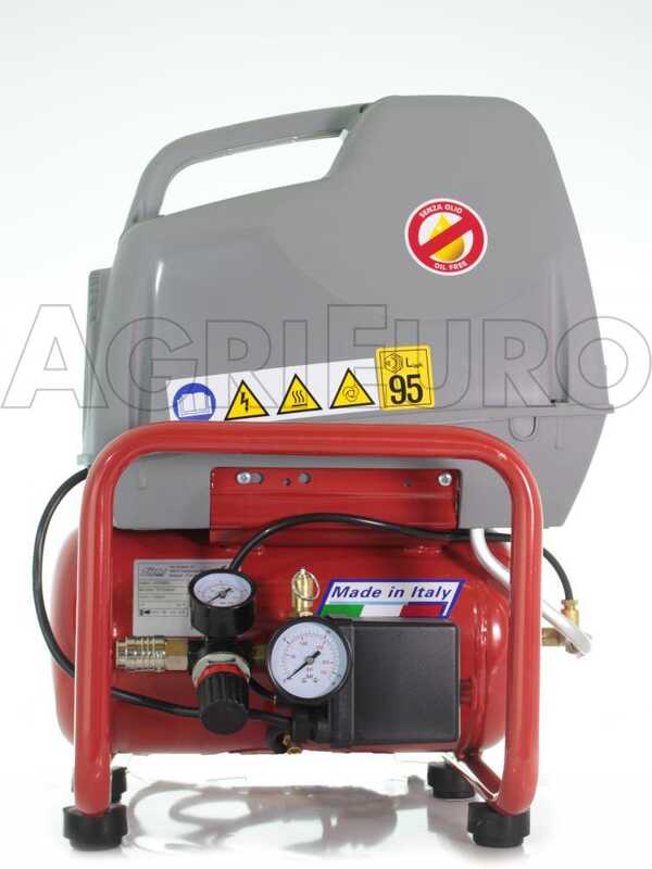 Fiac AIR 6/F-201- Compresseur d'air &eacute;lectrique portatif - R&eacute;servoir 6 litres moteur 1,5 CV oilless