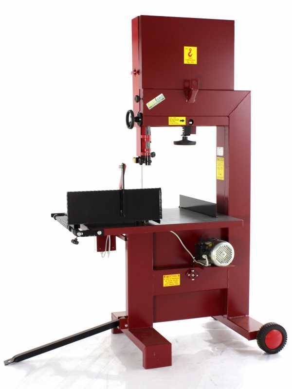 Scie &agrave; ruban pour bois de chauffage professionnelle AgriEuro 600 RE - triphas&eacute;e 3 CV