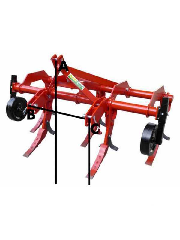 D&eacute;compacteur agricole s&eacute;rie lourde 200 - 5 dents - Roues en acier