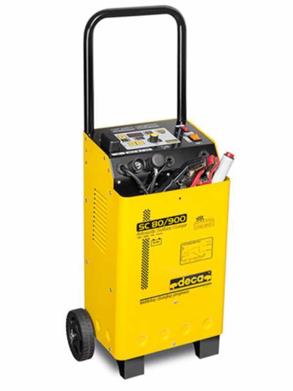 Deca SC 80/900 - Chargeur de batterie/d&eacute;marreur 12-24V avec microprocesseur - monophas&eacute; - sur chariot