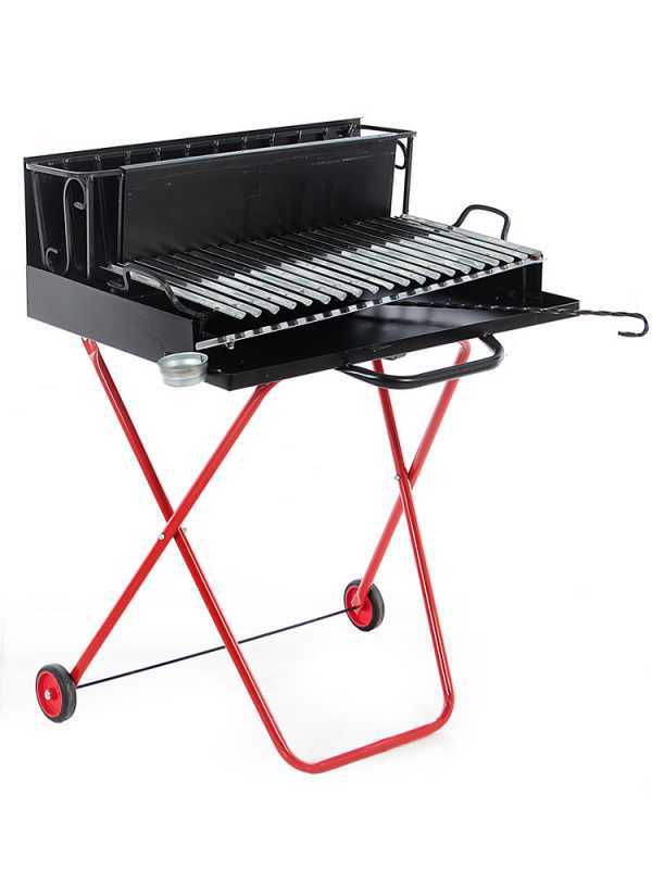 Pegoraro Angelo 214 Medium - Barbecue portable &agrave; bois et charbon - Pliant