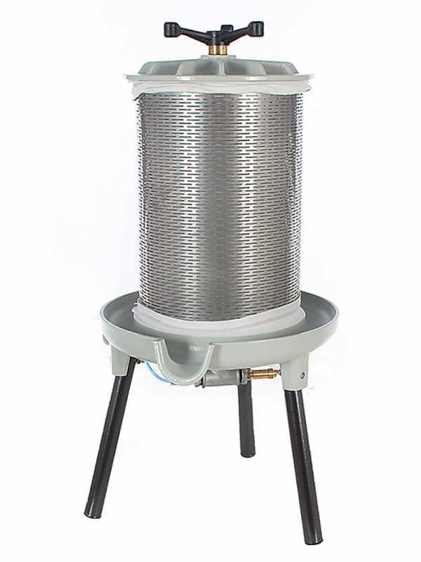Pressoir pneumatique Grifo PEA40 - Cage inox capacit&eacute; 40L