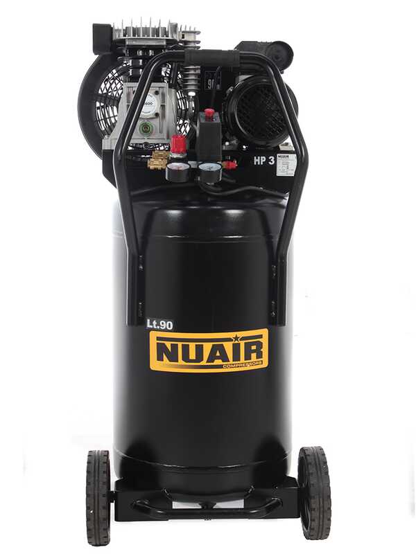 Nuair B2800B/3M/90V - Compresseur d'air &eacute;lectrique vertical &agrave; courroie - Moteur 3 CV - 90 L