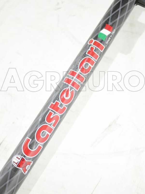 Castellari Tornado Carbon C V3 - Peigne vibreur &eacute;lectrique &agrave; batterie de type automobile avec c&acirc;ble inclus - Perche t&eacute;lescopique en carbone 180/240 cm