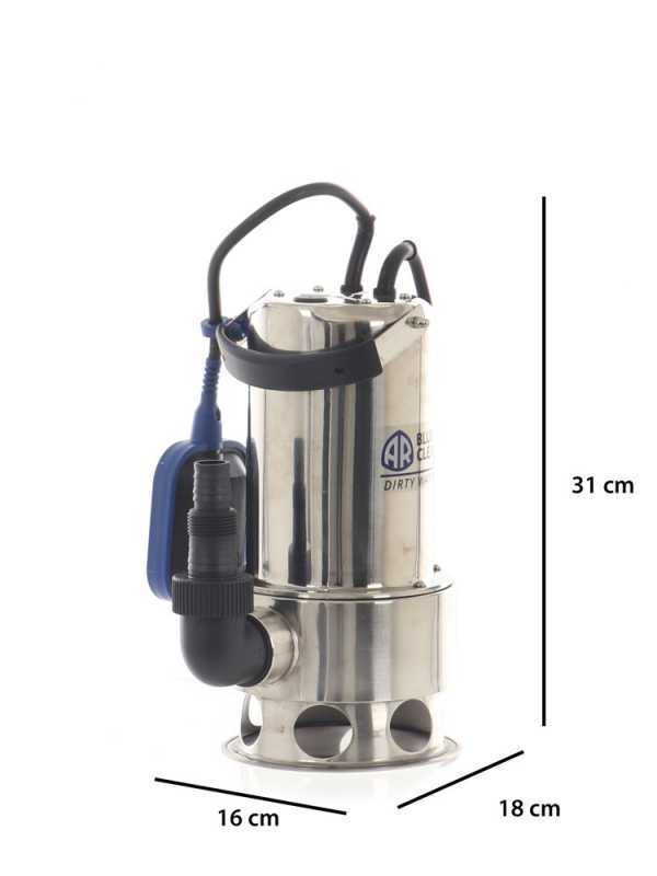 Pompe submersible pour eaux charg&eacute;es - Annovi &amp; Reverberi ARUP 1100XD - Acier Inox - 1100 W