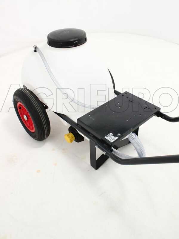 Motopompe de pulv&eacute;risation Comet MTP MC 25 - Loncin 148F-2 sur ch&acirc;ssis avec cuve 80 lt