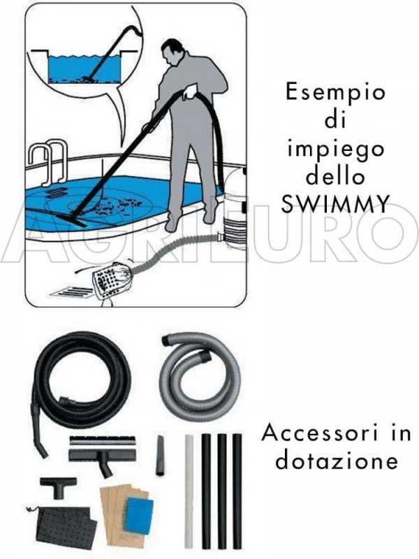 Aspirateur pour piscine/bassins Lavor Swimmy - aspire aussi la poussi&egrave;re