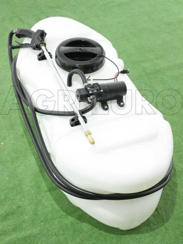 Cuve de pulv&eacute;risation de 60L pour microtracteur avec pompe &eacute;lectrique &agrave; batterie 12 V