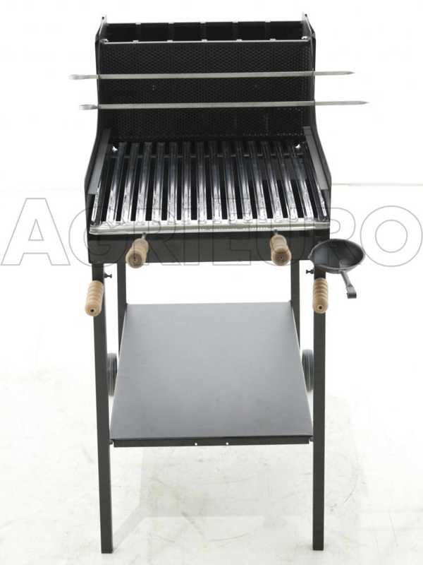 Cruccolini Fuocone Inox - Barbecue &agrave; bois et charbon en fer artisanal