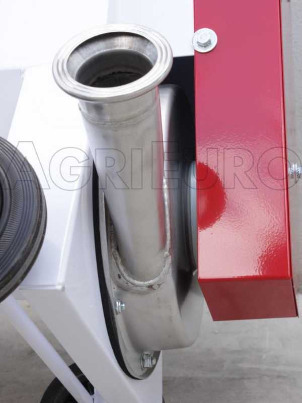 Fouloir &eacute;grappoir &eacute;lectrique Z20A ouvrable 2 CV pompe et tamis en inox rouleaux caoutchouc