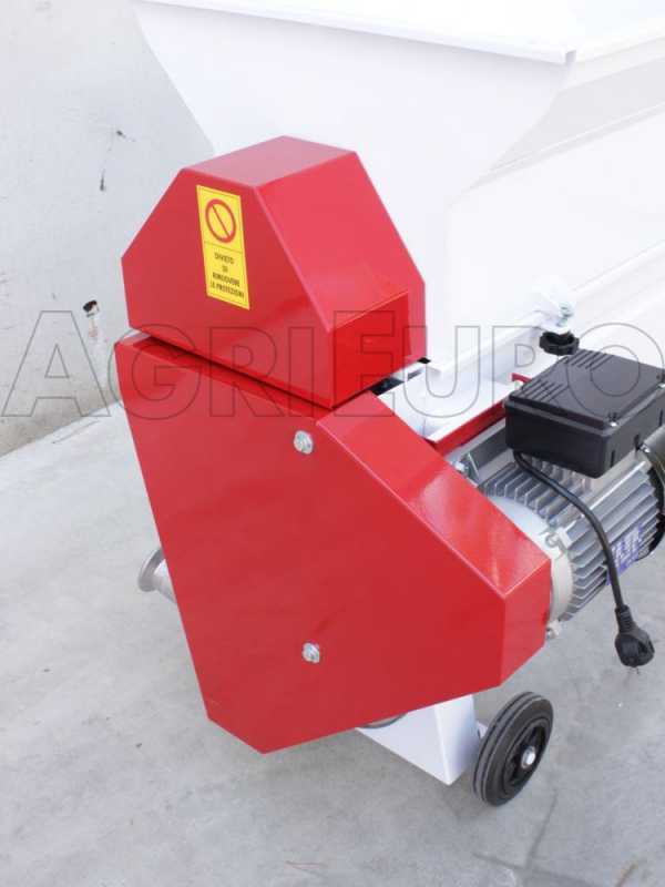 Fouloir &eacute;grappoir &eacute;lectrique Z20A ouvrable 2 CV pompe et tamis en inox rouleaux caoutchouc