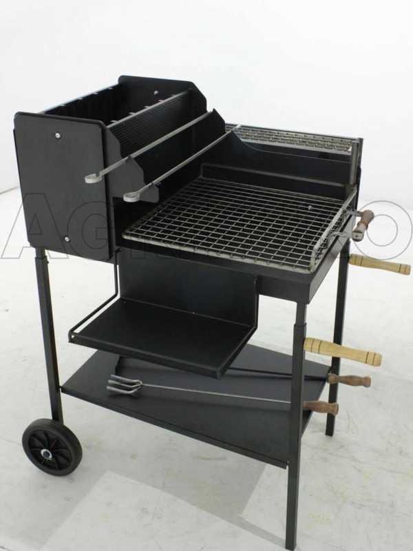 Cruccolini Ghiottone - Barbecue &agrave; bois et charbon en fer artisanal