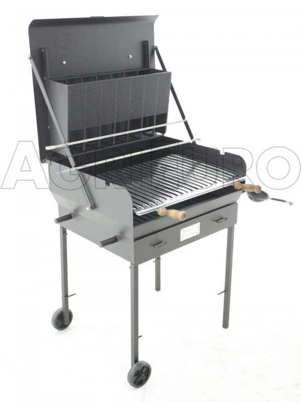 Cruccolini Gran Ristoro - Barbecue &agrave; bois et charbon en fer artisanal