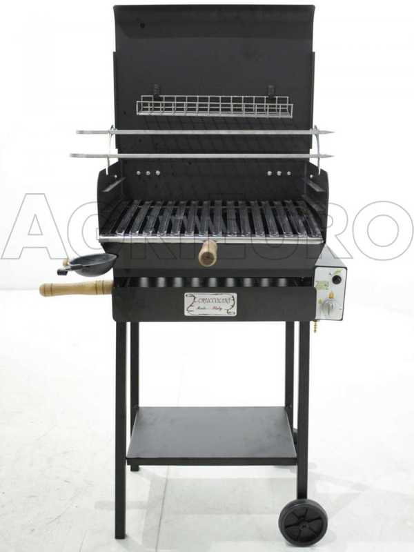 Barbecue &agrave; gaz en fer forg&eacute; Cruccolini Riviera , grille inox 50x38