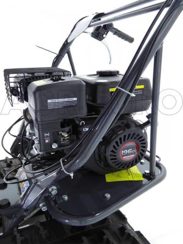 GeoTech Pro GeoPorter 330E - Brouette motoris&eacute;e &agrave; chenilles &agrave; 4 galets avec benne extensible - 300Kg