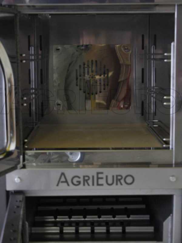 AgriEuro Medius 60 Inc - Four en acier &agrave; bois encastrable - Ventil&eacute;