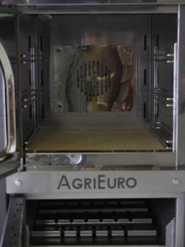 Four encastrable &agrave; bois en acier AgriEuro Medius 60 Inc - ventil&eacute;