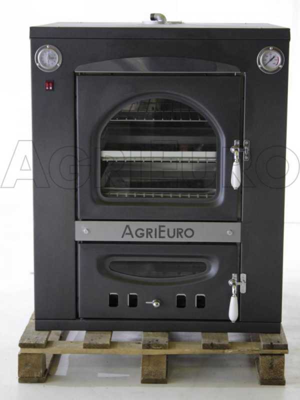 Four encastrable &agrave; bois en acier AgriEuro Medius 60 Inc - ventil&eacute;