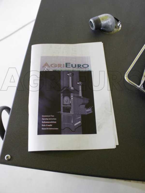 AgriEuro Medius 80 Inc - Four &agrave; bois en acier encastrable - Ventil&eacute;