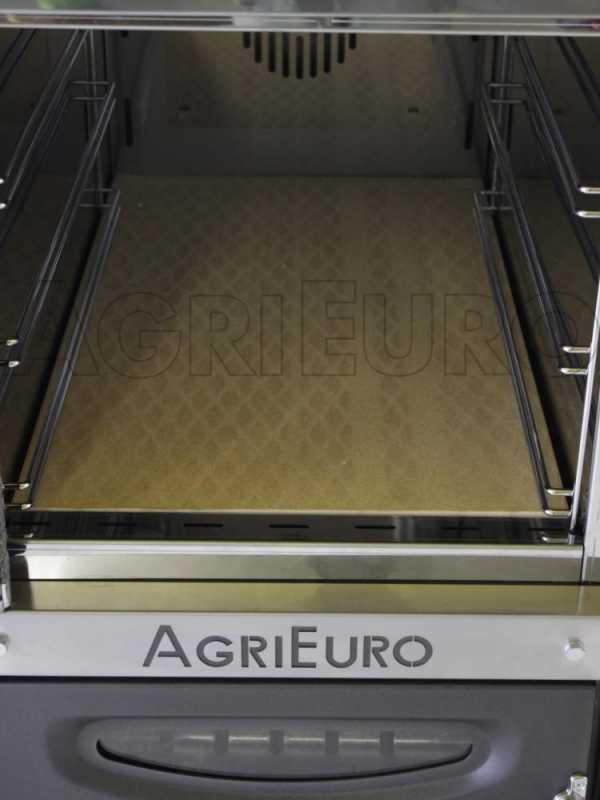 AgriEuro Medius 80 EXT - Four &agrave; bois en acier d'ext&eacute;rieur - Ventil&eacute; - Toit rouge