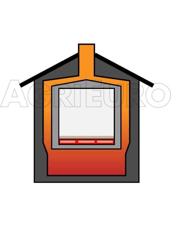 Nouveau Agrieuro Minimus 50 EXT - Four &agrave; bois en acier d'ext&eacute;rieur - Ventil&eacute;