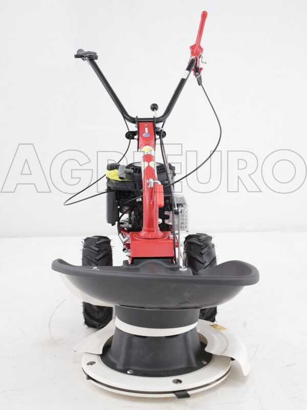 Faucheuse rotative thermique autotract&eacute;e Eurosystems P55 V &agrave; d&eacute;marrage &eacute;lectrique