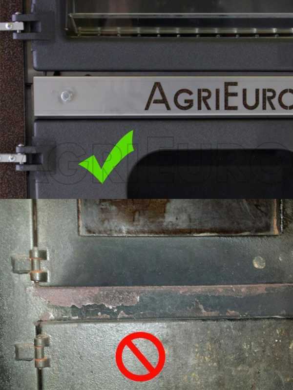 AgriEuro Medius Plus 100 Inc - Four &agrave; bois en acier encastrable - Ventil&eacute;