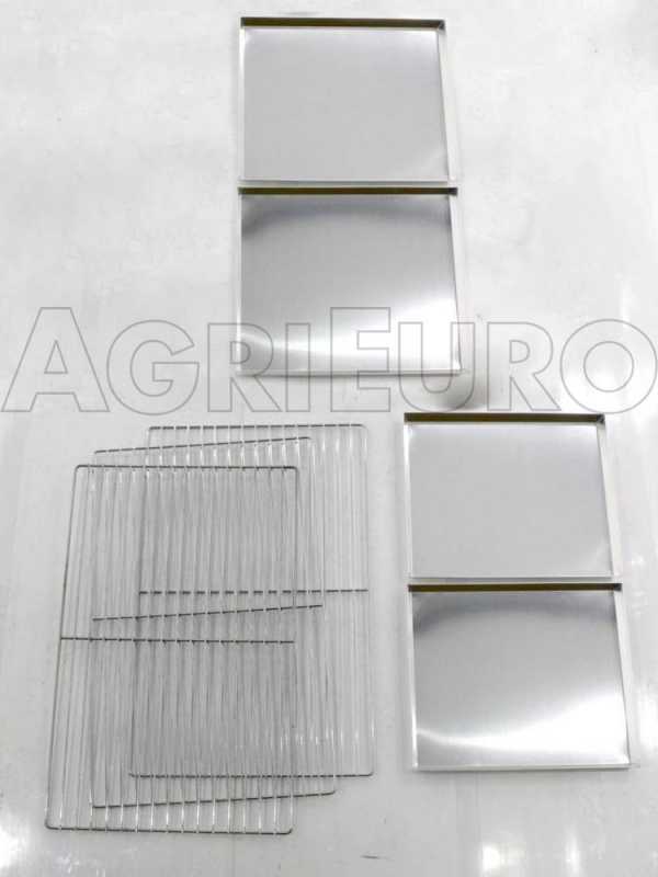 AgriEuro Medius Plus 100 EXT - Four &agrave; bois en acier d'ext&eacute;rieur - ventil&eacute;, toit inox