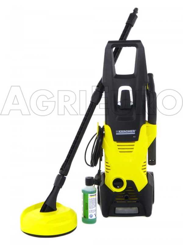 Nouveau nettoyeur haute pression &eacute;lectrique &agrave; eau froide Karcher K3 + Home Kit T150 - 120 bars