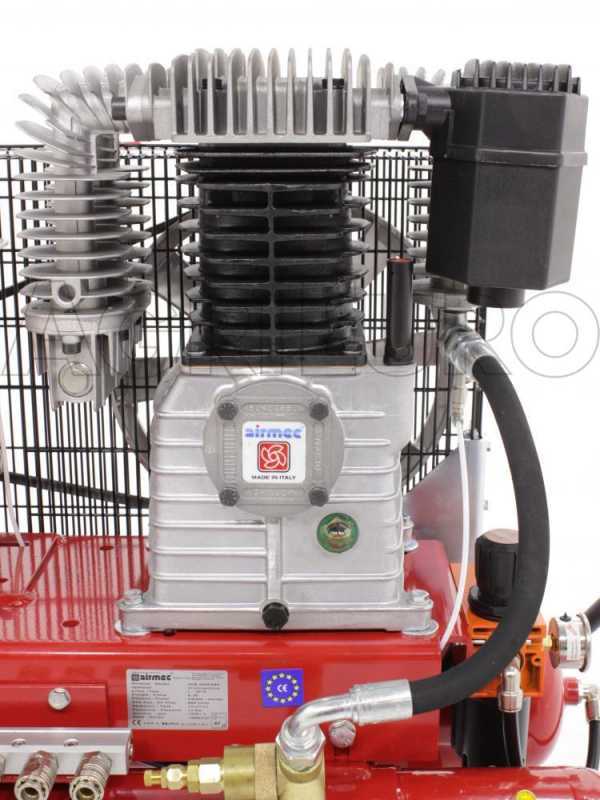 Motocompresseur Airmec TEB 34/680 K25-HO (680 L/min) moteur Honda GX 200, compresseur