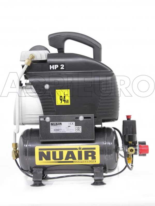 Nuair FC 2/6 - Compresseur &eacute;lectrique portatif monophas&eacute; - Moteur 2 CV - 6 L