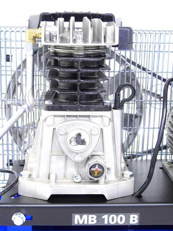 Michelin MB 100 B - Compresseur d'air &eacute;lectrique monophas&eacute; &agrave; courroie - Moteur 2 CV - 100 L