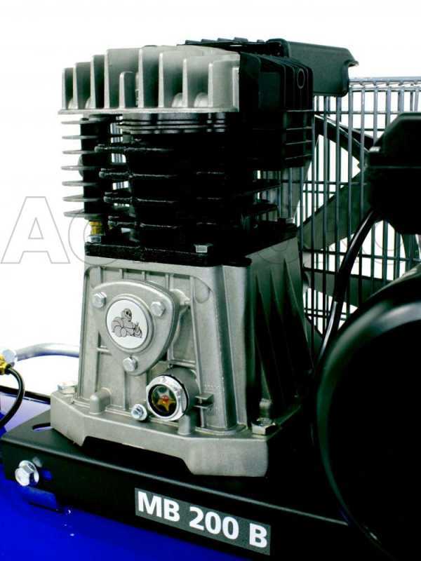 Compresseur électrique à courroie Michelin MB 200 3B moteur 3 HP - 200 L