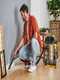 Ryobi R18WDV-0 - Aspirateur multifonction &agrave; batterie pour solides et liquides - 18 V - Bidon 18 L - SANS BATTERIE NI CHARGEUR