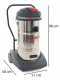 Lavor Windy 365 IR - Aspirateur eau et poussi&egrave;re - aspirateur &agrave; poussi&egrave;re et liquides - Bidon rabattable en INOX